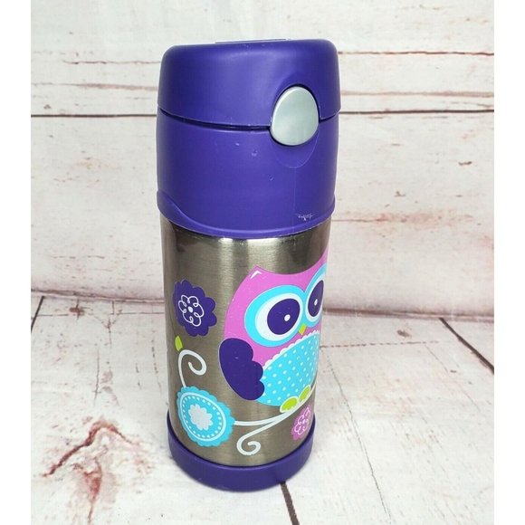 Owl Kids Thermos Kids Thermal Traveling Drinking Plastic Thermos - Picture 1 of 11